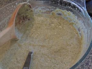Mung bean puree with the seasoning