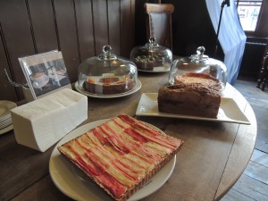 The dessert table at The English Restaurant