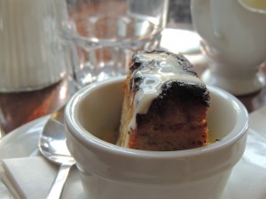 The bread and butter pudding