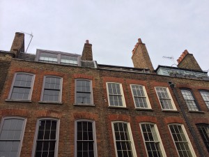 Huguenots houses with weaver windows