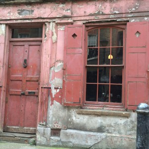 A house left in its derelict state for film shoots