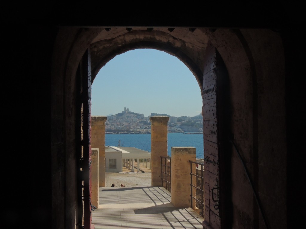 Through the gates of an erstwhile prison. This must be what freedom looks like.