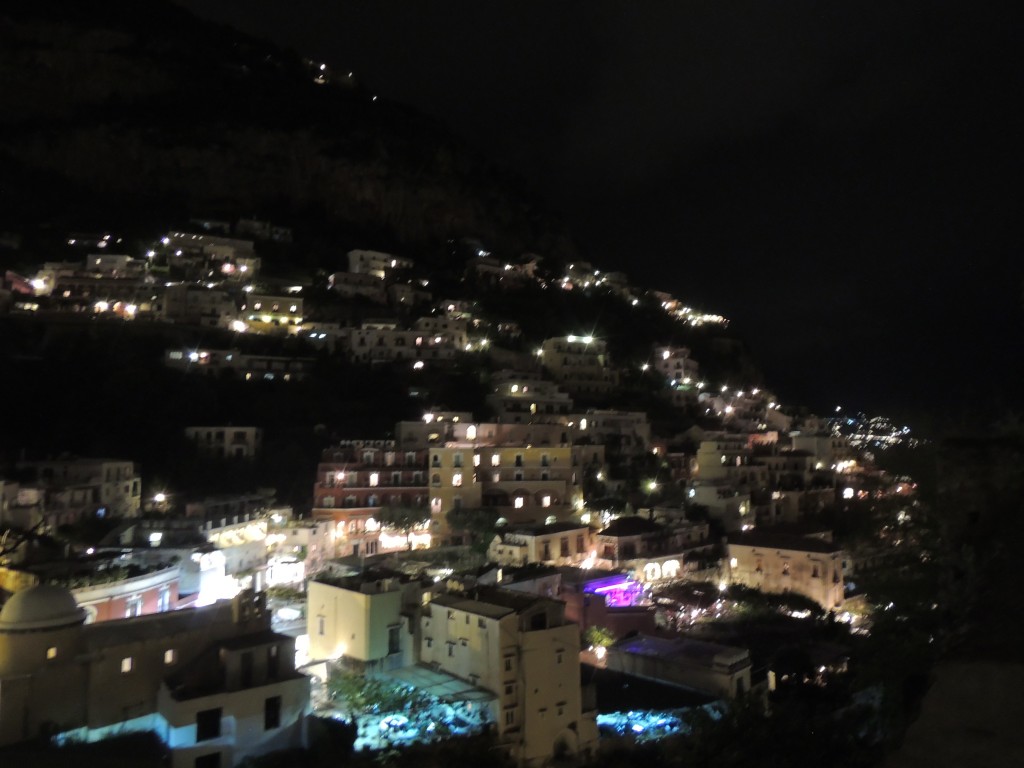 Positano in the night