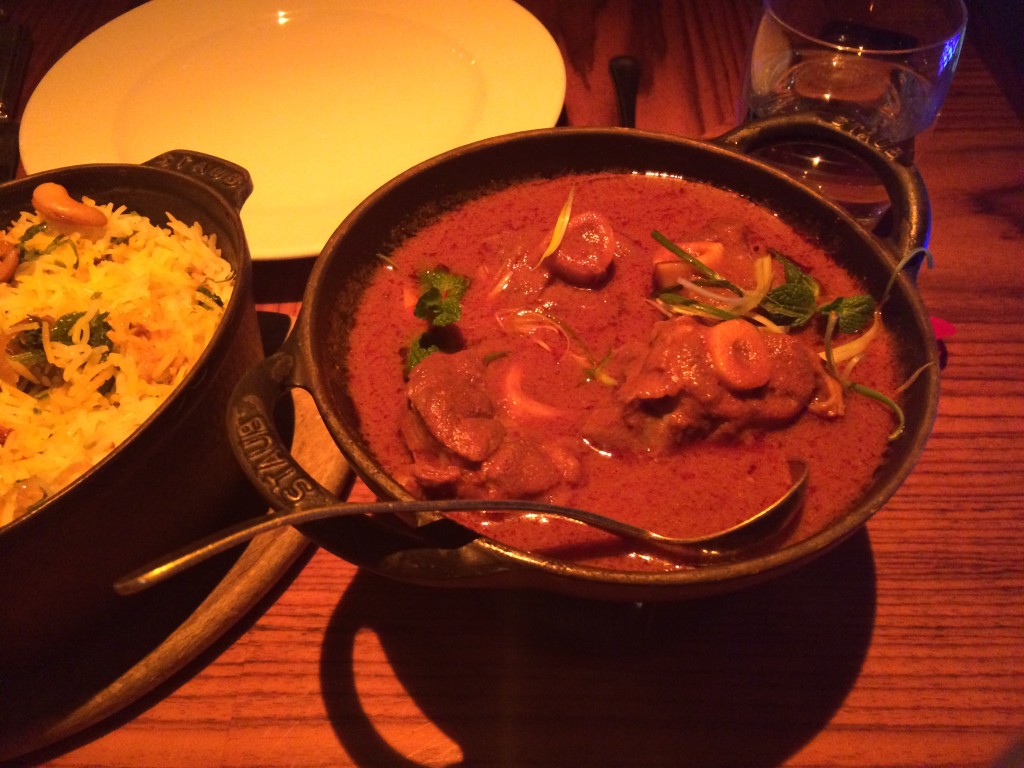 Lamb curry at Veeraswamy
